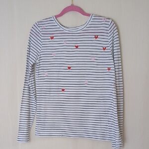 Loft Cotton Top Small Black And White